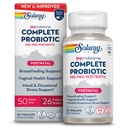 SOLARAY Mycrobiome Complete Probiotic Postnatal - Pre and Probiotics for Women and Men Plus Postbiotic - 50 Billion CFU, 23 Strains - Vegan, Clinically Studied Ingredients - 30 Servings, 30 VegCaps