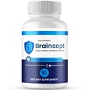 Braincept Capsules, Official Brain Cept Supplement for Brain Health & Memory Support - Maximum Strength, Advanced Formula Nootropic Pills, All Natural Braincept Support Reviews (60 Capsules)
