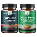 Bundle of PARA-X Herbal Gut Health Supplement - Immune Support with Black Walnut Wormwood & Cloves and Herbal Colon Cleanse - 15 Day Gut Cleanse Detox with Senna Leaf Cascara Sagrada & Psyllium Husk