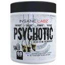 Insane Labz Psychotic Saw, High Stim Pre Workout Powder with OxyGold­™ and AMPiberry®,Extreme Lasting Energy with Teacrine®,Focus with CognitIQ® and Endurance (60 Servings, Grape)