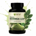 Organic Moringa Leaf Capsules 1000mg – Pure & Natural Moringa Powder – Daily Plant-Based Nutrition Support with Vitamins & Minerals – Non-GMO, Gluten-Free – 90 Capsules, USA Made, Third-Party Tested
