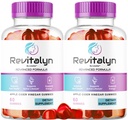 (2 Pack) Revitalyn Gummies - Revitalyn Apple Cider Vinegar Daily Formula for Skin Health, RevitalynAppleCider Gummy Premium Support Healthy All Natural Advanced Formula, 120 Gummies for 2 Months