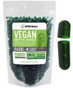 XPRS Nutra Size 4 Empty Capsules - 1000 Count Small Empty Vegan Capsules - Vegetarian Pills - DIY Vegetable Capsule Filling - Fillable Do-It-Yourself Veggie Caps for Supplements (Forest Green)