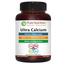 Pure Nutrition Ultra Calcium Citrate 1000mg Highly absorbable Calcium Supplement with Calcium Citrate Malate, Vitamin D, Zinc and Magnesium - 1 Tablet Daily (180 Veg Tabs) Non-GMO | Gluten-Free