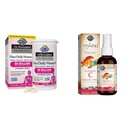 Garden of Life Dr. Formulated 50 Billion CFU 16 Strain Probiotics for Women, Organic Vitamin C Spray for Kids & Adults Immune Support