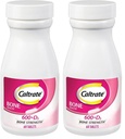 Caltrate 600 Plus D3 Calcium and Vitamin D Supplement Tablets, Bone Health Supplements for Adults - 60 Count (Pack of 2)