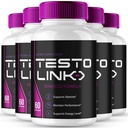 Testo Link Capsules, Official TestoLink Supplement Pills - Maximum Strength, All Natural Formula for Energy, Stamina and Performance, Premium Testo Link Health Pills Reviews (5 Pack)