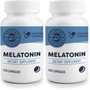 Vimergy Melatonin – Natural Sleep Aid – Sleep Supplement – Helps You Fall Asleep Faster & Stay Asleep Longer - Non-GMO, Gluten-Free, Kosher, Soy-Free, Vegan, Paleo (120 Counts) (Pack of 2)