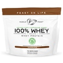 Muscle Feast 100% Grass Fed Whey Protein Powder, All Natural Hormone Free Paure Raised Whey Protein Powder for Women & Men- Whey Concentrate, Isolate & Hydrolyzed Protein Powder Blend - Chocolate, 5lb