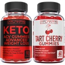 Keto ACV Gummies Advanced Weight Loss 90 Gummies + Tart Cherry 60 Gummies