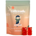 Talltitude Growth Gummies - Natural Height Support & Bone Strength Supplement for Kids & Teens with Vitamin D, Calcium, Ashwagandha, L-Arginine - 60 Gummies