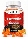 Luteolin 100mg Supplement - Vegan, Non-GMO, Sugar-Free, Easy to Swallow - Antioxidant Complex for Brain Health, Memory, Cognitive Function, Mood & Energy for Men and Women - 60 Chewable Gummies