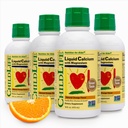 ChildLife Essentials Liquid Calcium Supplement for Kids - Baby & Toddler Calcium with Magnesium, Zinc, and Vitamin D 3 - Orange Flavor, 16 fl oz (4 Pack)