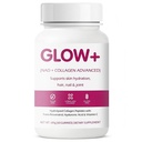 Nutrition Glow+ NAD+ & Collagen Gummies,Multi-Type Hydrolyzed Collagen Peptides with Resveratrol, Hyaluronic Acid, Vitamin C & E, Skin, Hair & Nail Nutritional Support
