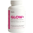 Glow+ NAD + Hydrolyzed Collagen Advanced Gummies - Collagen Gummies with Resveratrol & Hyaluronic Acid for Youthful Glows - Glow Supplement Gummies for Skin, Hair & Nails - Peach Flavor - 120 Gummies