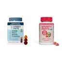 SmartyPants Men's Multivitamin Gummies Immunity Bundle with Kids Probiotic Gummies, 120 + 60 Count
