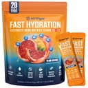Electrolyte Powder Packets with Vitamin D3 & K2, Zero Sugar Added Hydration Drink Mix for Muscle Recovery & Bone Health, Keto & Vegan, Blood Orange, 20 Sticks