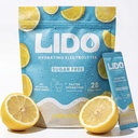 LIDO Lemonade Electrolyte Powder Packets — Zero Sugar Hydration Drink Mix Packets with Trace Minerals & Sea Salt — Keto, Paleo & Fasting Friendly — Sugar Free Lemonade Mix for Recovery, 28 Sticks