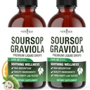 NEW AGE Soursop Drops - Soursop Bitters Liquid with Soursop Fruit and Leaves, Elderberry, Vitamin C and Olive Leaf - Multimineral & Vitamins Superfood - 4 oz