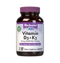 BlueBonnet Nutrition Vitamin D3 50 mcg (2000 IU) & K2 100 mcg, Soy-Free, for Strong-Healthy Bones*, Gluten-Free, Non-GMO, Dairy-Free, Kosher Certified, Vegetarian, 60 Vegetable Capsules, 60 Servings