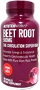 NutritionWorks Beet Root Supplement, 500mg Capsules, 90 Count, Circulation Superfood for Energy, Endurance, Cardiovascular Health Support