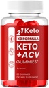 21 Keto Gummies - Official 21Keto ACV Gummies Advanced Premium Formula Support Maximum Strenght, All Natural Ingredients Vitamins for Overall Health & Wellness, 60 Gummies for 1 Month