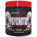 Insane Labz Psychotic, High Stimulant Pre Workout Powder, Extreme Lasting Energy, Focus and Endurance with Beta Alanine, Creatine Monohydrate DMAE, 35 Srvgs (Peach Mango)