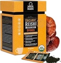 Biologische Reishi paddo sporen 30 porties - 100% Pure, Premium en Biologische Sporen-Ganoderma Lucidum, Lingzhi - Hoge Potentie Triterpenen (30 Gram)