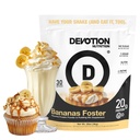 Devotion Nutrition Bananas Foster Protein Powder for Shakes, Baking, Pancakes, Desserts – 20g Whey Isolate & Casein Protein Blend – No Added Sugar, Low Carb, Gluten-Free, Keto-Friendly with MCT – 2lb
