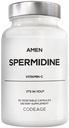 Amen Spermidine Supplement - Spermidine Trihydrochloride Pills with Vitamin C Ascorbic Acid - Only 1 Capsule Per Serving - Vegan, Non-GMO, Gluten-Free - 30 Capsules