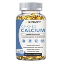NutriView Calcium 2000mg with D3 & K2 - High Absorption Bone Health Supplement for Women, Non-GMO, 120 Softgels(1PC)