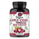 Angry Supplements Vegan Apple Cider Vinegar + Beet Root Veggie Capsules for Men and Women– 500mg Apple Cider Vinegar & 500mg Beet Root per Serving (1-Pack/60ct)
