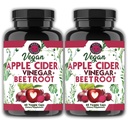 Angry Supplements Vegan Apple Cider Vinegar + Beet Root Veggie Capsules for Men and Women– 500mg Apple Cider Vinegar & 500mg Beet Root per Serving (2-pack/120ct)