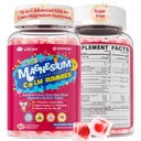 Kids Calm Magnesium Glycinate Gummies, Natural Kids Calming Supplement w/Magnesium Citrate, L-Theanine & Chamomile, Omega-3, D3 B12, Support Calm Mind, Sl-eep, Focus, Muscle Relax, Sugar-Free, 60 Cts