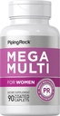 Piping Rock Multivitamin for Women | 90 Caplets | with Vitamin A, B, C, D, and E | Daily Essential Multi Supplement | Non-GMO, Gluten Free