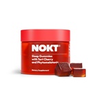 NOKT Sleep Gummies - Tart Cherry & Vegan Melatonin, Sugar-Free, Gluten-Free, Nutritional Supplement, 30 Gummies, Tart Cherry Flavor, Gummy Form, Deep Restorative Sleep Support