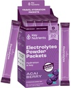 KEY NUTRIËNTEN Multivitamine Elektrolyten Poeder Pakjes - Heerlijke Acai Berry 20 Pack Hydration Packets - Reizen Hydration Powder - Geen Suiker, Geen Calorieën, Glutenvrij - Made in USA