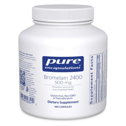 Pure Encapsulations Bromelain 2400 500 mg - for Digestief Support & Musculoskeletal Health - Supports Joints & Muscle Recovery* - Proteolytische Enzymes - Vegan - 180 Capsules