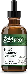 GAIA HERBS PRO 3-in-1 Immune Formula - Immune System Support Supplement* - Liquid Supplement with Astragalus Root & Schisandra Berry - 2 fl oz (44 Servings)
