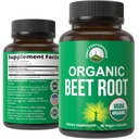 USDA Biologische Beet Root Vegan Capsules. Beets Juice Powder Super Food Pillen 1200 mg. Nitric Oxide Energy Boosting Beetwortel Extract Capsules. Polyfenol Support Supplement voor vrouwen en mannen