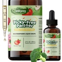 Kids Sulforaphane Supplement, Broccoli Sprout Extract Liquid, Kids Appetite Booster ( ages 1+), & Vegetable Nutrition Gap in Picky Eaters, Veggie Supplements with Strawberry Flavor - No Sugar, Vegan