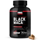 Force Factor Black Maca Root Supplement for Men, 1000mg Maca Negra Extract for Energy, Hormonal Balance & Vitality, Superior Absorptie with BioPerine, 90 Capsules