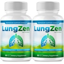 LungZen Capsules, Official LungZen Supplement Pills - Maximum Strength, All Natural Lung Cleanse & Health Support, Advanced Formula Lung Zen for Healthy Flow, Comfort and Detox Reviews (2 Pack)