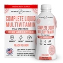 Complete Liquid Multivitamin – High Absorption Blend of Vitamins, Minerals, Amino acids, probiotics & superfoods for Immune, Energy, Joint Health & More. No Sugar Added 30 Servings