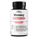 Real Science Nutrition Offers Memory Miracle – Brain and Memory Support Supplement for Focus, Mental Clarity & Brain Health – Nootropic Brain Booster with Nitric Oxide – 60 Capsules