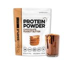 Clean Simple Eats Whey Isolate Protein Powder, Chocolate Peanut Butter, Naturally Sweetened, 0 Added Sugar, 20g 100% Grass Fed Protein Powder with Digestive Enzymes, Gluten Free, Non GMO, 30 Servings