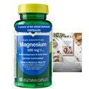 Magnesium 200 mg, Sleep Support & Bone & Muscle Health, Dietary Supplement, Vegetarian Capsules, 60 Count SP
