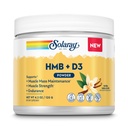 SOLARAY HMB Plus D3 - HMB Supplements for Men and Women with Vitamin D3 - Hydroxymethylbutyrate Calcium Supplement for Muscle Strength - Natural Vanilla Powder - 30 Servings, 4.2 OZ