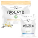 Muscle Feast Bundle – Whey Protein Isolate (Vanilla, 2lb) + Creapure Micronized Creatine Monohydrate (Unflavored, 250g) – 1 Unit Each