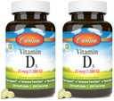 Carlson - Vitamin D3, 1000 IU (25 mcg), Bone Health, Muscle Health, Cholecalciferol, Vitamin D Supplements, Vitamin D3 Soft Gels, 250 Softgels (Pack of 2)